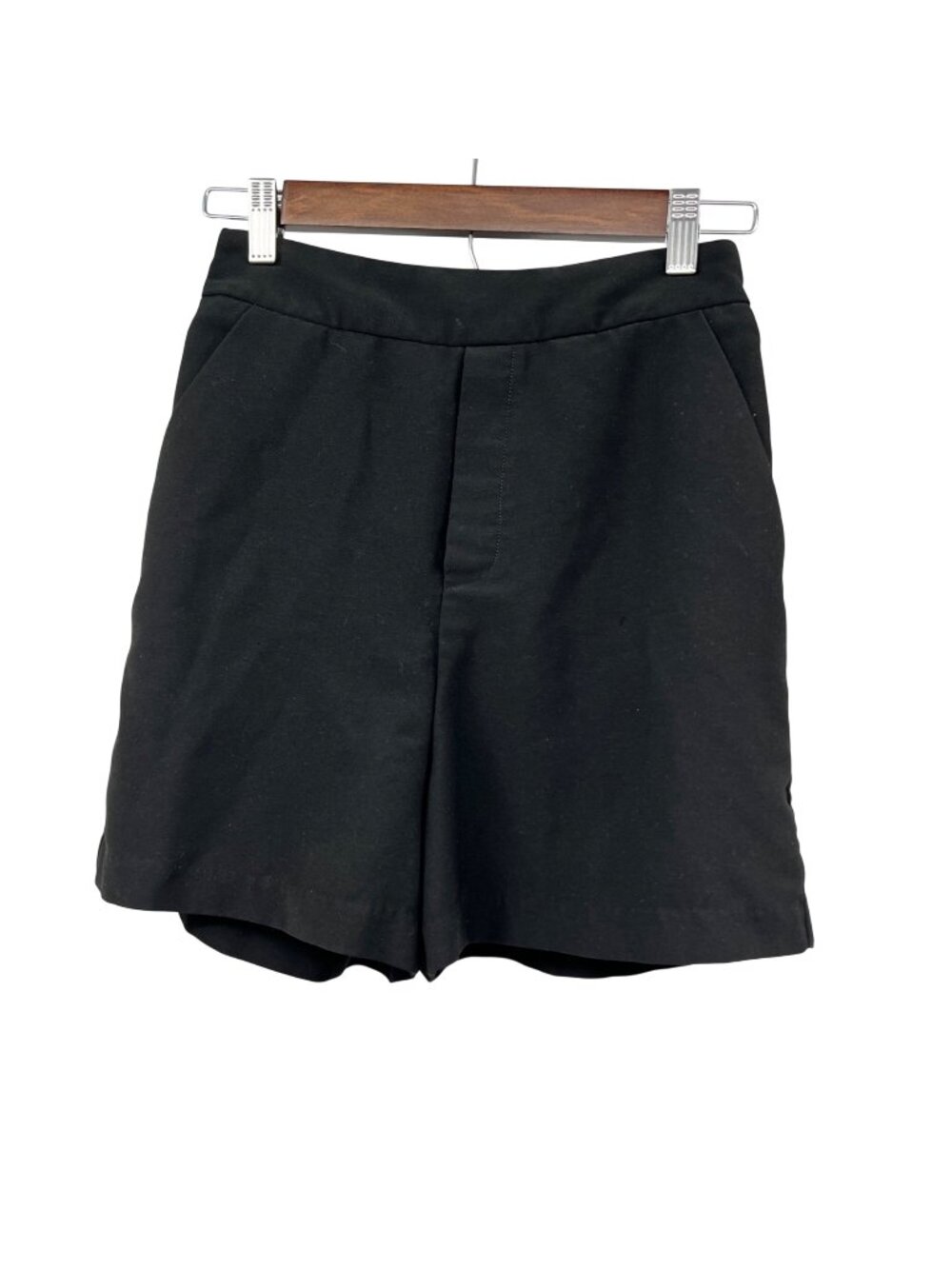 Skies Are Blue Womens Pull On Shorts Black Size XS Pockets